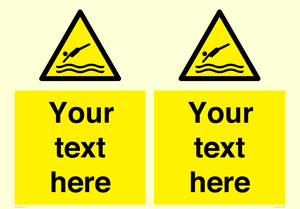 WL7445: Custom Warning diving area