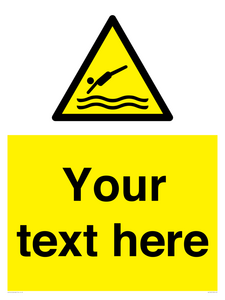 WL7445: Custom Warning diving area