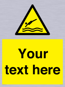 WL7445: Custom Warning diving area