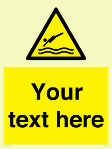 WL7445: Custom Warning diving area