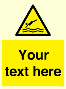 WL7445: Custom Warning diving area
