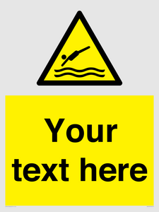 WL7445: Custom Warning diving area