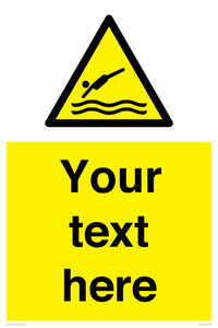 WL7445: Custom Warning diving area