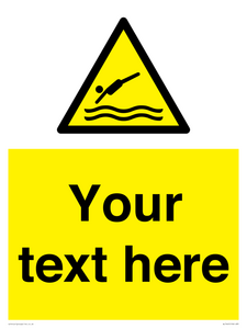 WL7445: Custom Warning diving area