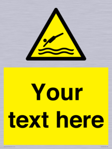 WL7445: Custom Warning diving area