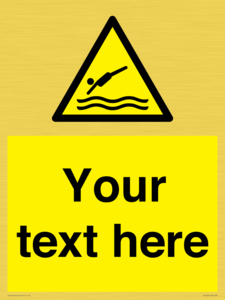 WL7445: Custom Warning diving area