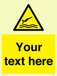 WL7445: Custom Warning diving area