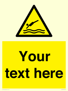 WL7445: Custom Warning diving area