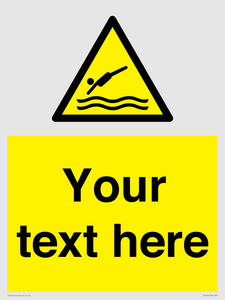 WL7445: Custom Warning diving area