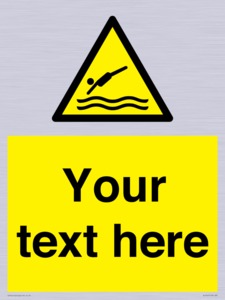 WL7445: Custom Warning diving area