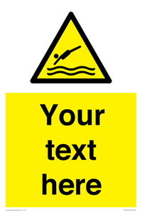 WL7445: Custom Warning diving area