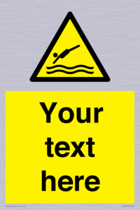 WL7445: Custom Warning diving area