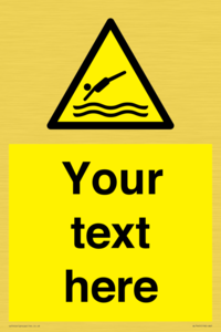 WL7445: Custom Warning diving area