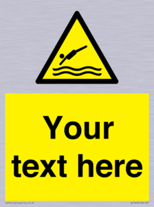 WL7445: Custom Warning diving area
