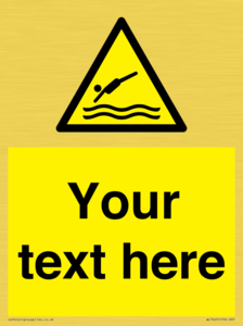 WL7445: Custom Warning diving area