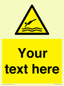 WL7445: Custom Warning diving area