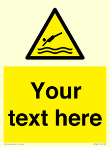 WL7445: Custom Warning diving area