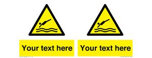 WL7445: Custom Warning diving area