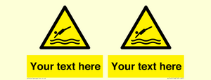 WL7445: Custom Warning diving area