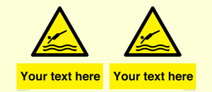 WL7445: Custom Warning diving area