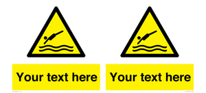 WL7445: Custom Warning diving area