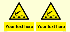 WL7445: Custom Warning diving area