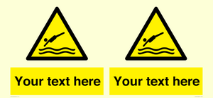 WL7445: Custom Warning diving area
