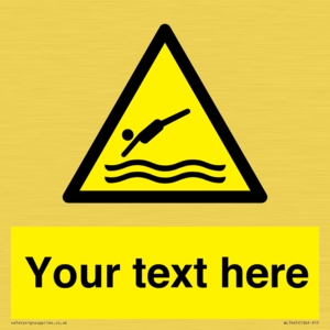 WL7445: Custom Warning diving area