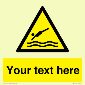 WL7445: Custom Warning diving area