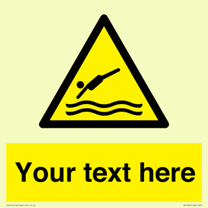WL7445: Custom Warning diving area