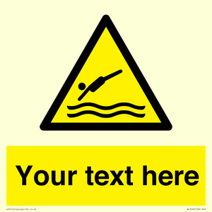 WL7445: Custom Warning diving area