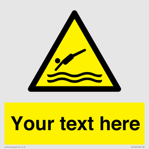 WL7445: Custom Warning diving area