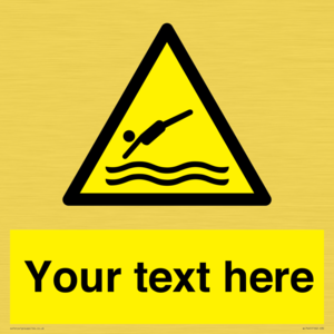 WL7445: Custom Warning diving area