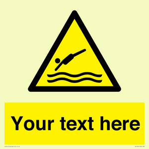 WL7445: Custom Warning diving area