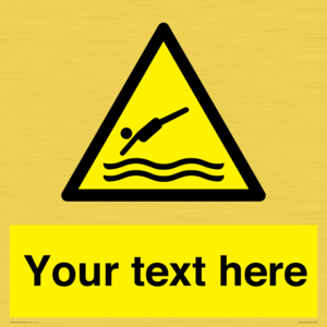 WL7445: Custom Warning diving area