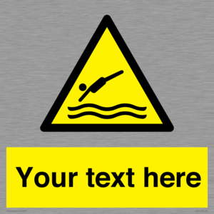 WL7445: Custom Warning diving area