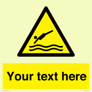 WL7445: Custom Warning diving area