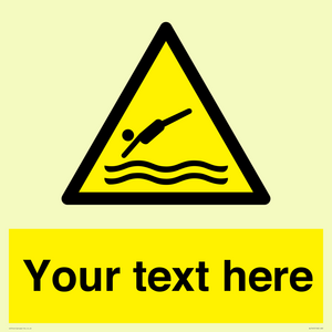 WL7445: Custom Warning diving area