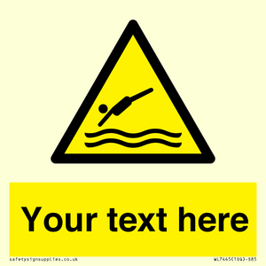 WL7445: Custom Warning diving area