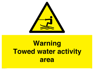 WL7468: Warning towed water activity area