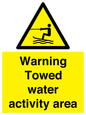 WL7468: Warning towed water activity area
