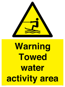 WL7468: Warning towed water activity area