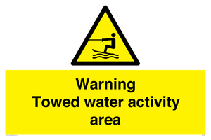 WL7468: Warning towed water activity area