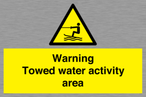 WL7468: Warning towed water activity area