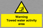 WL7468: Warning towed water activity area