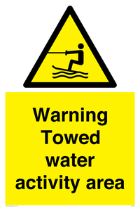 WL7468: Warning towed water activity area