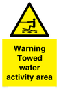 WL7468: Warning towed water activity area