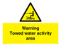 WL7468: Warning towed water activity area