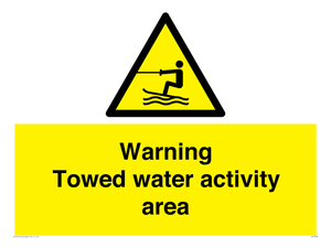 WL7468: Warning towed water activity area