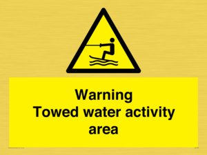 WL7468: Warning towed water activity area